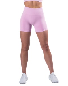 กางเกงขาสั้นเอวสูงสำหรับผู้หญิงกางเกงขาสั้นสำหรับเล่นโยคะออกกำลังกายยืดได้ป้องกันการลื่น - Product Image 1
