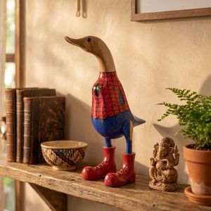 Figurine en bois de Spider-Man, peinte à la main, objet de collection, décoration pour la maison - Product Image 6