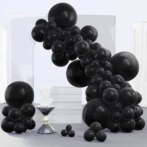 Kit Arco di Palloncini in Lattice Nero Opaco da 140 Pezzi, Confezione di Palloncini per Feste da 18, 12, 10, 5 Pollici, Include Ghirlanda di Diverse Dimensioni - Product Image 1