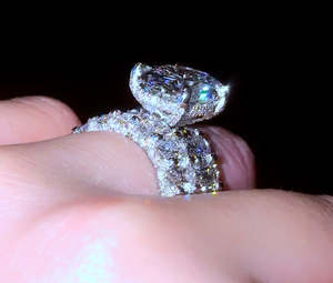 9.4CTW Moissanite Round Cut Two-Piece <b>Ring</b> <b>Set</b> Stylish 925 <b>Silver</b> with Closed Design Perfect Birthday Gift for Girlfriend - Product Image 6