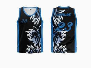 Maillots de basket-ball personnalisés en polyester avec tissu en maille respirant - Product Image 4