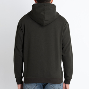 Sudadera con capucha y cremallera completa personalizada 100% algodón para hombre, corte regular, forro polar grueso, invierno, logotipo personalizado, cremallera completa, ecológica - Product Image 2