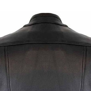 Gilet en cuir tendance, nouveau design, haute qualité, pour l'hiver, style moto, sur mesure, pour homme. - Product Image 6
