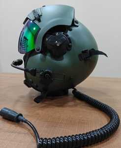Casque d'aviation intégral Jupitor JT-07 en fibre d'aramide et carbone avec mousse, taille L, visière simple/double, protection UV, toutes saisons - Product Image 2