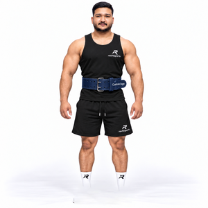 Cinturón de Powerlifting de Cuero Personalizado de Fábrica, Hebilla Doble Ajustable, Soporte Lumbar para Entrenamiento con Pesas para Hombres, Venta al por Mayor OEM para Gimnasios - Product Image 3