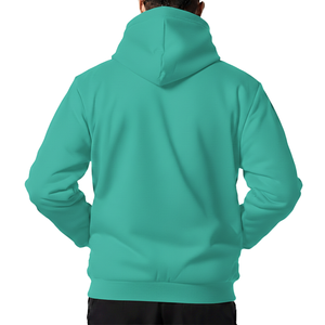 Sweat à capuche zippé pour homme, aventure en plein air, 240g, polaire polyester, fermeture éclair intégrale, logo personnalisé, veste à capuche thermique pour homme - Product Image 3