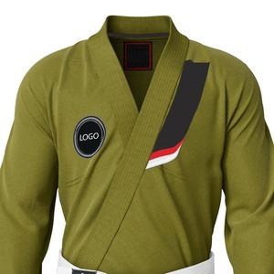 Kimono de BJJ Unisex 100% Algodón 380g Personalizable Transpirable Corte Regular Logotipo Frontal Adulto Profesional Competición Brasileña - Product Image 4