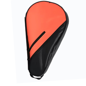 Bolsa de nailon para raqueta, color naranja y negro, con cierre de cremallera, estuche deportivo impermeable - Product Image 2