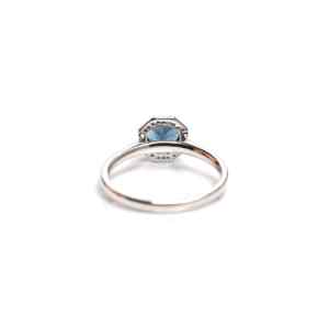 Blue Topaz Gemstone Engagement & Wedding <b>Ring</b> 925 Sterling <b>Silver</b> Luxury Prong <b>Set</b> Women's Fine Jewelry - Product Image 6