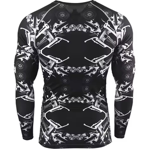 Wholesale Rate Men Rash Guard Comfortable To Wear Rash Guard For Men 2026 New Design Custom Logo Print Men Rash Guard - Product Image 3
