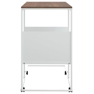 21.7 bianco "x 14.2" x 25 "tavolino in legno ingegnerizzato con ruote mobili da soggiorno - Product Image 4