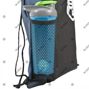 Personnalisé 600D PVC Enduit Cardura Gym Sac À Cordon Poches À Accès Rapide Étanche Unisexe Randonnée Sac À Dos Géométrique National - Product Image 5