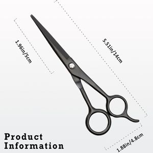 Professional Stainless Steel <b>Beard</b> & Mustache <b>Scissors</b> Shears Precise Trimming Facial Hair Eyebrows Grooming Tool Black - Product Image 5