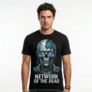 Camiseta para Hombre en Gris Oscuro Jaspeado con Estampado Gráfico de Apocalipsis Urbano, Camiseta de Algodón Personalizada para Streetwear, Fabricante al por Mayor - Product Image 5