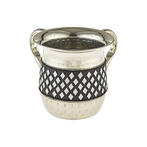 Copa de Lavado Ritual con Detalles en Plata y Oro, Recipiente Sagrado Decorativo para la Limpieza de Manos - Product Image 3