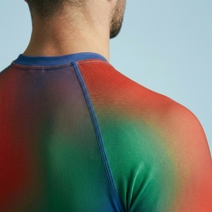 Mens Quick Dry Compression Sports Shirt Custom Half Sleeve Fitness Workout Athletic Training Top - Product Image 3