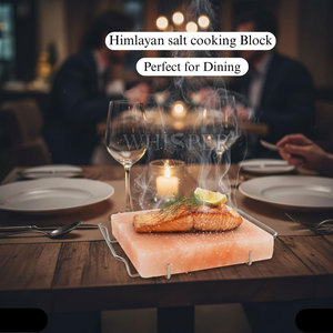 Bloc de sel de l'Himalaya sculpté Whisper Salt pour barbecue, prêt à l'emploi en cuisine, finition premium, qualité supérieure A+ - Product Image 3