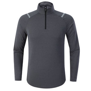 เสื้อเบสเลเยอร์สำหรับขี่ม้าผู้ชาย แขนยาว มีซิปและปกเสื้อ - Product Image 1