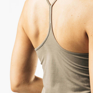 Débardeur long en coton respirant de qualité supérieure pour femme, col camisole, épaules à profil bas, prix de gros OEM 2026 OEM - Product Image 4