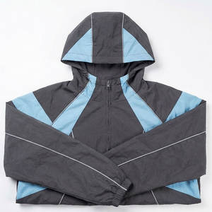 Chaqueta deportiva cortavientos con logotipo personalizado, servicio OEM, material transpirable, ideal para correr, entrenar, hacer senderismo y uso en grandes cantidades. - Product Image 6