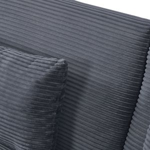 Divano Moderno a Due Posti in Velluto a Coste 2140 per Soggiorno, Camera da Letto e Ufficio in Spazi Ristretti Grigio (2140GY) - Product Image 6