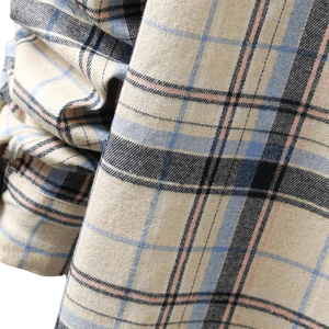 Chemises en flanelle à carreaux pour hommes, manches longues, en coton, style hiver, pour la mode en plein air. - Product Image 5