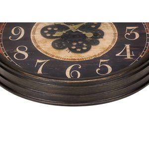 Orologio da Parete Rotondo Tradizionale Marrone da 24 Pollici con Meccanismo a Ingranaggi - Product Image 3