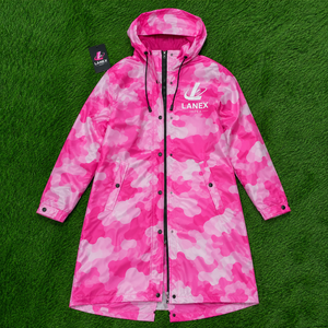 Custom Pink Camo Long Hooded Waterproof <b>Rain</b> <b>Jacket</b> Windproof Breathable Outdoor Raincoat for Women Hiking Fishing Camping OEM - Product Image 6