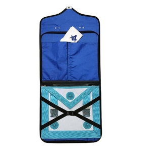 Grand Master Blue Lodge Apron Case Purple Leather for MM WM Provincial with Custom Embroidery Emblem - Product Image 2