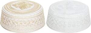 Gorros Musulmanes Topi Kufi, Gorro de Oración para Ramadán en Arabia Saudita, Impermeable, Transpirable, para Viajes, con Logotipo Personalizado, Color Blanco - Product Image 4