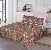 Parure de draps en coton rayé imprimé, magnifique, meilleur prix, vente en gros, draps de lit 100% coton