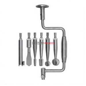 Hudson Brace <b>Hand</b> <b>Drill</b> Set 7-Piece Manual Orthopedic Surgical Instrument Kit Premium German Stainless Steel Bone Surgery - Product Image 3