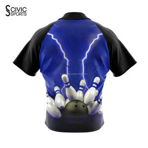 Votre propre maillot de sublimation Bowling uniforme équipe porter en gros personnaliser jeunesse Bowling uniforme - Product Image 2