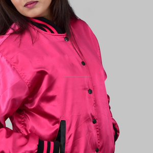 Chaqueta de satén vintage de seda lisa en blanco ligera personalizada para hombres y mujeres - Product Image 6