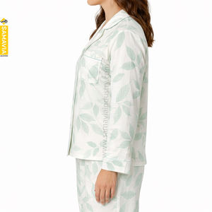ชุดนอนผู้หญิง RTP Bajama ผ้าโพลีเอสเตอร์เนื้อซาตินเงา พิมพ์ลายแบบ Sublimation Transfer ขายส่ง ชุดนอนผู้หญิง Samavia - Product Image 3