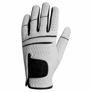 New Trending Design Soft Fabric Made <b>Full</b> Color Genuine Leather Golf Gloves Hot Sale Non <b>Slip</b> Breathable Sports Golf Gloves - Product Image 3