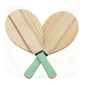 Premium Rio Classico Frescobol Beach-Bat Set Plage en bois artisanal-Raquettes en bois de qualité supérieure/Artisanat en bois - Product Image 2