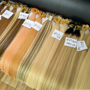 100% queratina sedosa suave doble dibujado 30 pulgadas vietnamita fondo grueso completo cutícula sin procesar Remy alineado queratina plana - Product Image 1