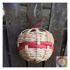 Boules de rotin naturel pour décorations de fête d'Halloween, centres de table d'automne et style rustique saisonnier pour la maison - Product Image 2