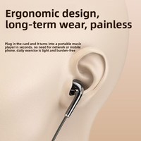 Headset Nirkabel Stereo dengan Layar LED Digital, Baterai, dan Slot Kartu TF, Chipset JL, untuk Olahraga Lari dan Bersepeda