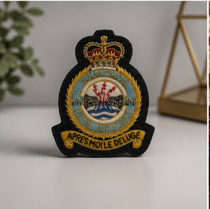 RAF-617 High Quality Lace Embroidered Patch <b>Sew</b>-On Fabric Badge Circular Luxury Design for Garment - Product Image 4