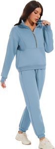 Ensemble de vêtements de sport de style survêtement pour la remise en forme au quotidien, adapté à l'exercice, à la marche et à un usage décontracté - Product Image 4