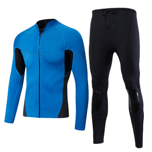 Traje de Neopreno Unisex de Cuerpo Entero con Cierre en el Pecho, Estampado, Manga Larga, Cuello Redondo, Bloques de Color, Impermeable, para Todas las Estaciones, Adulto, 0.5mm-2.0mm - Product Image 1