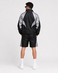 Conjunto Corto de Chaqueta y Pantalones Cortos para Hombre de Alta Calidad, Ligero, Transpirable, de Secado Rápido, Ropa Deportiva para Exteriores con Logotipo Personalizado - Product Image 4