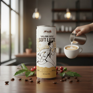 OEM/ODM Café Premium en Lata de 190 ml, Nueva Mezcla Cremosa de Leche y Latte, Bebida de Café 100% Puro, Marca Privada - Product Image 2