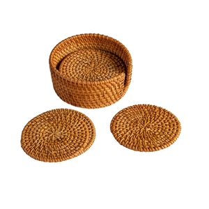 BEST SELLER Sustainable Premium Durable Rattan <b>Placemat</b> Coaster High Quality Eco Friendly Handwoven Table Mat Supply - Product Image 1