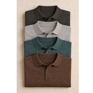 Camiseta Polo de Color Sólido de Alta Calidad OEM, 100% Algodón, con Logotipo Personalizado, de Proveedor BD - Product Image 4