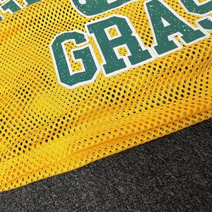T-shirt en maille personnalisé pour homme, col en V, coupe ample, vêtements de sport, imprimé graphique, style basketball, football, OEM ODM - Product Image 5