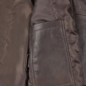 Abrigo Largo de Cuero para Hombre, Estilo Vintage, Chaqueta Gabardina Larga con Cierre de Botones, Forro Interior Suave y Moda Clásica de Invierno - Product Image 6