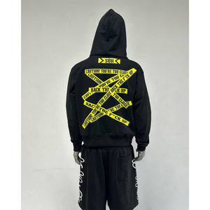 Conjunto Deportivo Personalizado con Sudadera con Capucha y Cremallera, de Algodón y Poliéster, Corto, Talla Grande, para Verano - Product Image 5